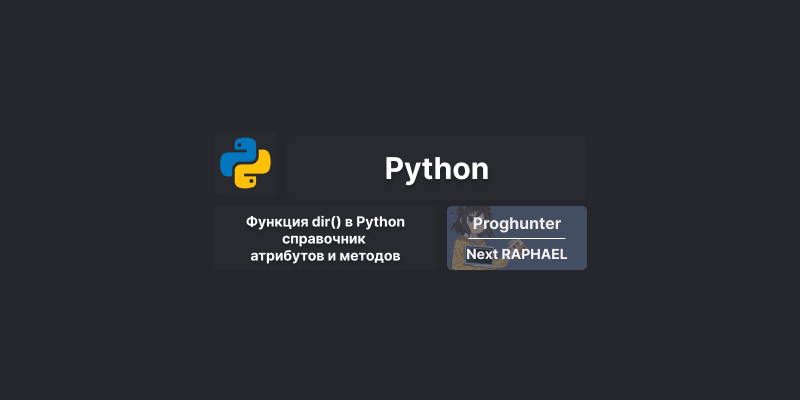 Функция dir() в Python: справочник атрибутов и методов